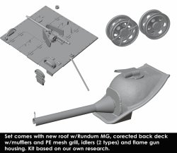 画像1: Rado Miniatures[RDM35S80]1/35 WWII ドイツ ヘッツァー駆逐戦車 火炎放射型コンバージョンセット(タコム2180用)
