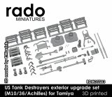Rado Miniatures[RDM35S83]1/35 WWII アメリカ M10/M36/アキリーズ駆逐戦車 外装アップグレードセット(タミヤ用)