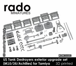 画像1: Rado Miniatures[RDM35S83]1/35 WWII アメリカ M10/M36/アキリーズ駆逐戦車 外装アップグレードセット(タミヤ用)