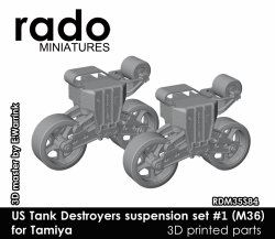 画像1: Rado Miniatures[RDM35S84]1/35 WWII アメリカ駆逐戦車 サスペンションセット＃1(タミヤM36用)