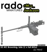 Rado Miniatures[RDM35S85]1/35 WWII アメリカ駆逐戦車 ブローニング.50口径機関銃セット(2個入)