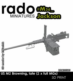 画像1: Rado Miniatures[RDM35S85]1/35 WWII アメリカ駆逐戦車 ブローニング.50口径機関銃セット(2個入)