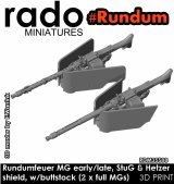 Rado Miniatures[RDM35S88]1/35 WWII MG34車内操作式機銃 前期/後期型 銃床付(2個入)
