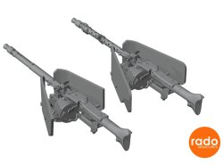 画像2: Rado Miniatures[RDM35S88]1/35 WWII MG34車内操作式機銃 前期/後期型 銃床付(2個入)