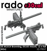 Rado Miniatures[RDM35S91]1/35 WWII アメリカ ブローニングM1919 .30口径機関銃 E6160揺架(2個入)