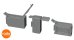 画像2: Rado Miniatures[RDM35S92]1/35 WWII アメリカ ブローニングM1919 .30口径機関銃 D7431揺架(2個入) (2)