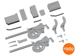 画像3: Rado Miniatures[RDM35S92]1/35 WWII アメリカ ブローニングM1919 .30口径機関銃 D7431揺架(2個入)