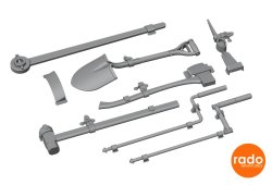 画像3: Rado Miniatures[RDM35S93]1/35 WWII アメリカ/イギリス M4シャーマン中戦車用 外装アップグレードセット(米/英軍用)