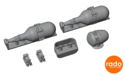 画像4: Rado Miniatures[RDM35S93]1/35 WWII アメリカ/イギリス M4シャーマン中戦車用 外装アップグレードセット(米/英軍用)