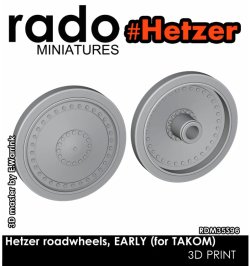 画像1: Rado Miniatures[RDM35S96]1/35 WWII ドイツ ヘッツァー駆逐戦車 初期型転輪セット(タコム2170/2170X用)