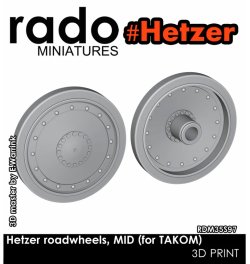 画像1: Rado Miniatures[RDM35S97]1/35 WWII ドイツ ヘッツァー駆逐戦車 中期型転輪セット(タコム2171/2171X/2181用)