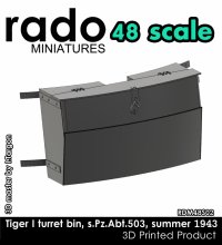 Rado Miniatures[RDM48S02]1/48 WWII ドイツ 第503重戦車大隊タイガーI重戦車用 砲塔雑具箱 1943年クルスク