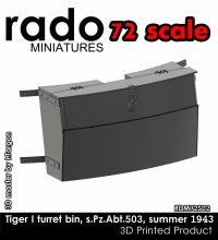 Rado Miniatures[RDM72S02]1/72 WWII ドイツ 第503重戦車大隊タイガーI重戦車用 砲塔雑具箱 1943年クルスク