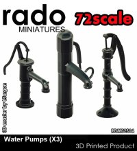 Rado Miniatures[RDM72S04]1/72 1930-40年代の手押しポンプ(3タイプ 3Dプリント製)