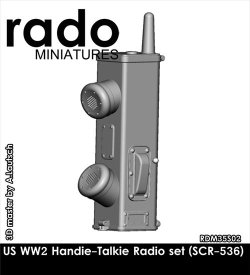 画像1: Rado Miniatures[RDM35S02]1/35 WWII アメリカ軍携帯無線機SCR-536(ハンディートーキー)セット6個入