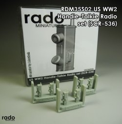 画像2: Rado Miniatures[RDM35S02]1/35 WWII アメリカ軍携帯無線機SCR-536(ハンディートーキー)セット6個入