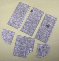 画像1: Reality in Scale[RIS35177]石畳の側道セット