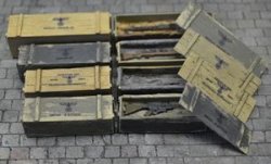 画像1: Reality in Scale[RIS35193]WWII ドイツ軍小火器収納箱セット