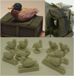 画像1: Reality in Scale[RIS35211]水鳥セット(10羽)