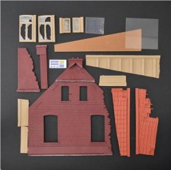 画像2: Reality in Scale[RIS35220]大きな破壊された農家