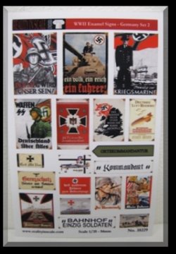 画像1: Reality in Scale[RIS35229]ロードサイン/ポスター WWII -ドイツ セット 2