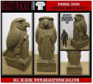 画像1: Reality in Scale[RIS35230]エジプト ホルスの彫像 (1)