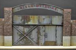 画像4: Reality in Scale[RIS35268]古びた工場の門扉