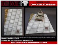 Reality in Scale[RIS35307]1/35 ポリウレタンシート雑草の生えた歩道とコンクリート舗装路 マンホール付