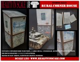 Reality in Scale[RIS35310]1/35 フランスの家屋角 壁面看板用デカール付
