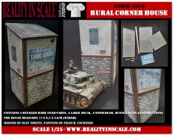 画像1: Reality in Scale[RIS35310]1/35 フランスの家屋角 壁面看板用デカール付