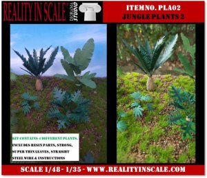 画像1: Reality in Scale[PLA02]ジャングルの植物セット その2 (1)