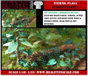 画像1: Reality in Scale[PLA04]ジャングルの植物セット その4 (1)