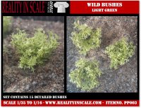 Reality in Scale[PP003]1/16-1/35 野原の茂み-ライトグリーン
