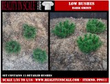 Reality in Scale[PP011]1/16-1/35 低い茂み-ダークグリーン