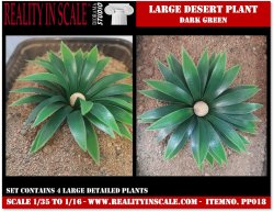 画像1: Reality in Scale[PP018]1/16-1/35 砂漠の大型植物 ダークグリーン