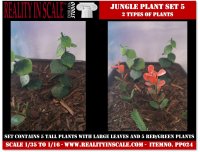 Reality in Scale[PP024]1/16-1/35 ジャングルの植物セット5 植物2種類入