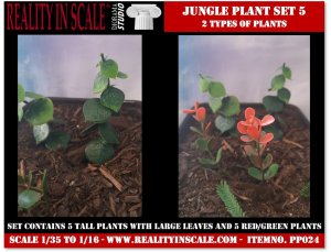 画像1: Reality in Scale[PP024]1/16-1/35 ジャングルの植物セット5 植物2種類入 (1)