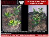 Reality in Scale[PP025]1/16-1/35 ジャングルの植物セット6 植物2種類入