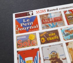 画像3: Reality in Scale[RIS35285]1/35 錆びた商業標識 フランス語セット1