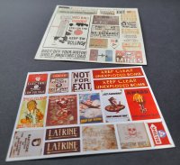 Reality in Scale[RIS35302]1/35 WWIIアメリカ戦時標語ポスターシート&木製英語軍用看板セット