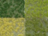 Reality in Scale[F901]小さな藪の混じった牧草地シート 4点セット(9x14cmX4)