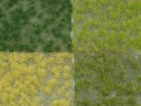 Reality in Scale[F901]小さな藪の混じった牧草地シート 4点セット(9x14cmX4)
