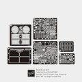 ロコムモデル [RCAF35117]1/35 WWII独ティーガーII 量産型砲塔 エッチング基本セット(最後期型)(DML/ズベズダ用)
