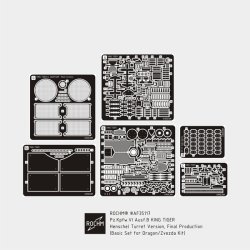 画像1: ロコムモデル [RCAF35117]1/35 WWII独ティーガーII 量産型砲塔 エッチング基本セット(最後期型)(DML/ズベズダ用)