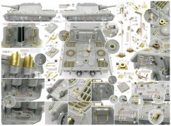 画像2: ロコムモデル [RCAF35121]1/35 WWII独 ヤークトティーガー 初期型 エッチング基本セット(DML用)