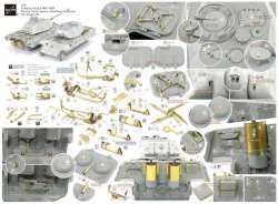 画像3: ロコムモデル [RCAF35122]1/35 WWII独 ティーガーII ポルシェ砲塔 極初期/初期型 エッチング基本セット(DML用)
