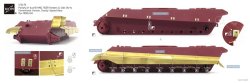 画像2: ロコムモデル [RCAF35124]1/35 WWII独 ティーガーII マッドガード/スカートセット 初期/中期型用(モンモデル用)