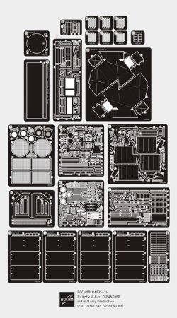 画像1: ロコムモデル [RCAF35A24]1/35 WWII独 パンターD型 極初期/初期 エッチングフルセット(モンモデル用)