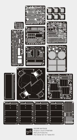 画像1: ロコムモデル [RCAF35A28]1/35 WWII独 パンターA型 中/後期 エッチングフルセット(タコム用)