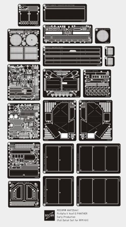 画像1: ロコムモデル[RCAF35A41]1/35 WWII 独 パンターG型初期生産型フルディテールセット(ライフィールドモデル用)